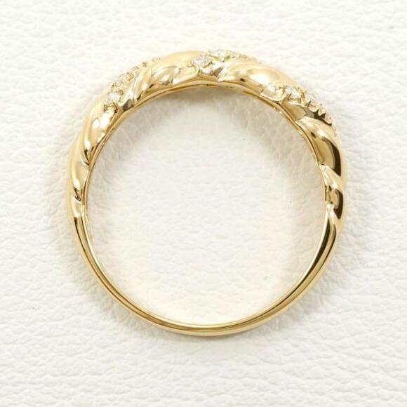 Other K18 Yellow Gold Diamond Ring 12 Metal Ring in Excellent Condition - Picture 2 of 7